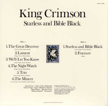 CD King Crimson: Starless And Bible Black LTD