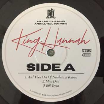 LP King Hannah: Tell Me Your Mind And I'll Tell You Mine