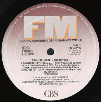 LP Sarah Vaughan: South Pacific