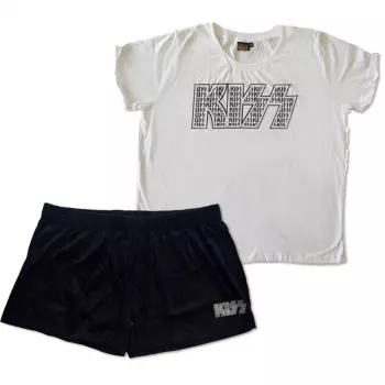 Femmes Summer Pyjamas Logo Kiss Infill 