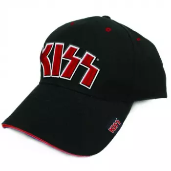 Casquette Red On White Logo Kiss