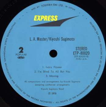 LP Kiyoshi Sugimoto: L.a. Master