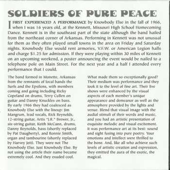 CD The Knowbody Else: Soldiers Of Pure Peace
