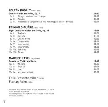 CD Maurice Ravel: Kodály Glière Ravel