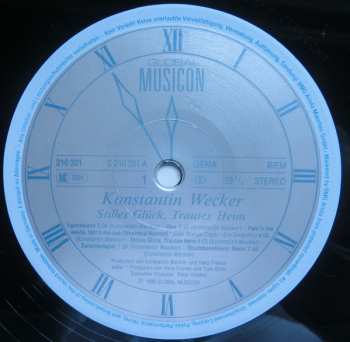LP Konstantin Wecker: Stilles Glück, Trautes Heim