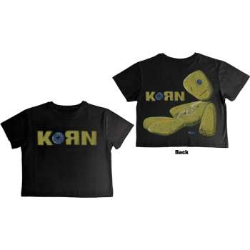 Marchandises Korn: Korn Ladies Crop Top: Doll Issues (back Print) (x-small) XS