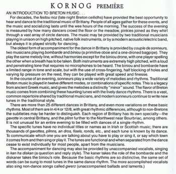 CD Kornog: Premiere : Music From Brittany