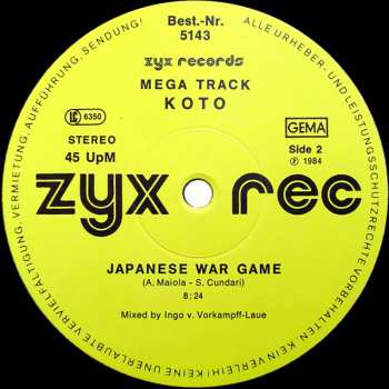 LP Koto: Japanese War Game (New Mega Track)
