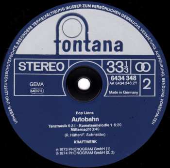 LP Kraftwerk: Autobahn