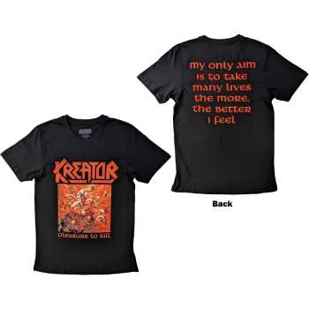 Marchandises Kreator: Kreator Unisex T-shirt: Pleasure To Kill (back Print) (small) S
