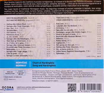 CD Vidar Underseth: Norvège - Chant Et Hardingfele = Norway - Song And Hardingfele