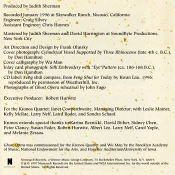 CD Kronos Quartet: Ghost Opera