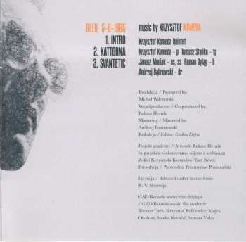 CD Komeda Quintet: Live In Bled 1965
