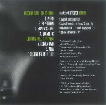CD Komeda Quintet: Live In Praha 1964