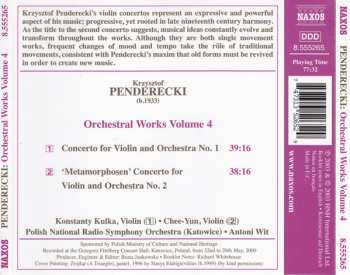 CD Krzysztof Penderecki: Orchestral Works Volume 4  - Violin Concertos Nos. 1 And 2