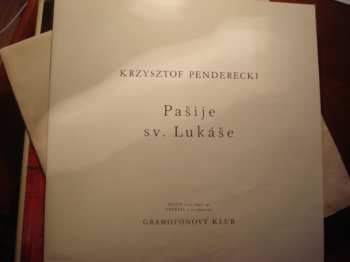 2LP/Coffret Krzysztof Penderecki: Pašije Sv. Lukáše