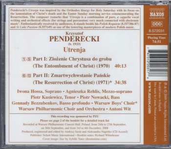 5CD/Coffret Krzysztof Penderecki: The Choral Works Of Krzysztof Penderecki