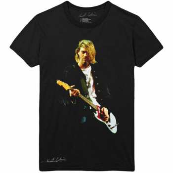 Merch Kurt Cobain: T-shirt Guitar Photo Colour 