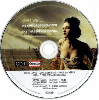 2CD Kurt Weill: Die Dreigroschenoper / The Threepenny Opera (Historic Original Recordings 1928-1944)