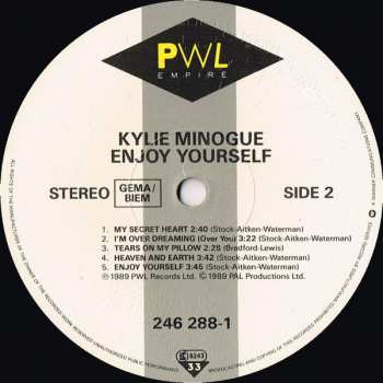 LP Kylie Minogue: Enjoy Yourself