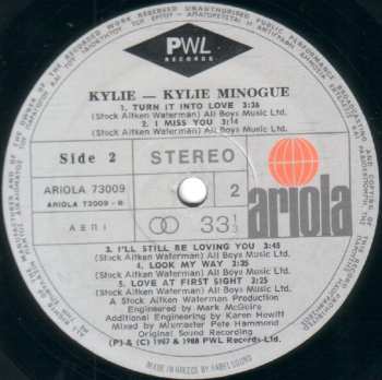 LP Kylie Minogue: Kylie