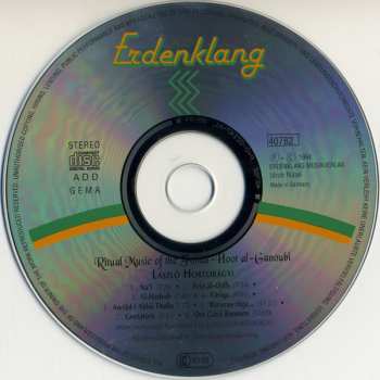 CD László Hortobágyi: Ritual Music Of Fomal Hoot Al-Ganoubî