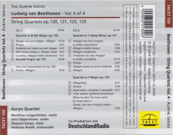 2CD Ludwig van Beethoven: Auryn's Beethoven (String Quartets ∙ Vol. 4 Of 4 Op. 130, 131, 133, 135)