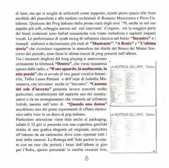 CD La Bottega Dell'Arte: Dentro 