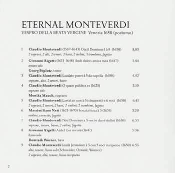 CD La Capella Ducale: Eternal Monteverdi - Vespro Della Beata Vergine 1650