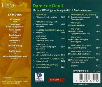 CD Corina Marti: Dame De Deuil (Musical Offerings For Marguerite Of Austria (1480-1530))
