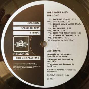 LP Labi Siffre: The Singer And The Song 
