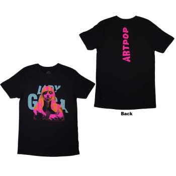 Marchandises Lady Gaga: Lady Gaga Unisex T-shirt: Artpop Cover (back Print) (small) S