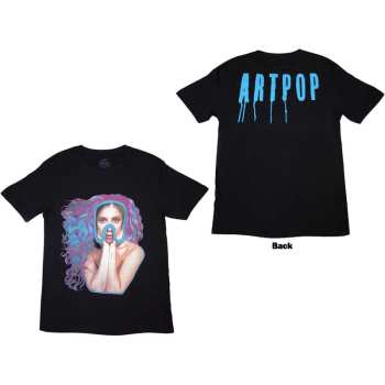 Marchandises Lady Gaga: Lady Gaga Unisex T-shirt: Artpop Goggles (back Print) (small) S