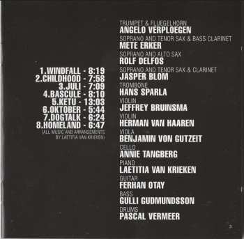 CD Laetitia Van Krieken Big Bang: Windfall