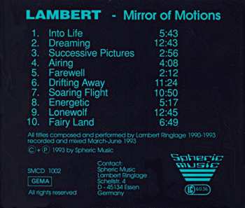 CD Lambert: Mirror Of Motions