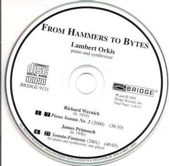 CD Lambert Orkis: From Hammers To Bytes