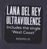 2LP Lana Del Rey: Ultraviolence