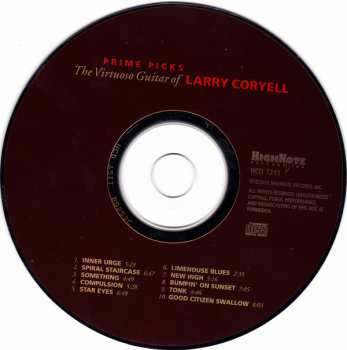 CD Larry Coryell: Prime Picks - The Virtuoso Guitar Of Larry Coryell