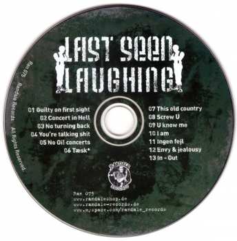 CD Last Seen Laughing: Where We Belong