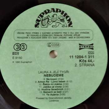 LP Laura A Její Tygři: Nebudeme