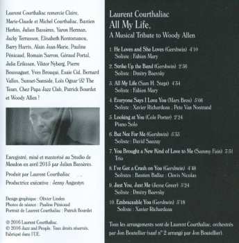 CD Laurent Courthaliac: All My Life - A Musical Tribute To Woody Allen