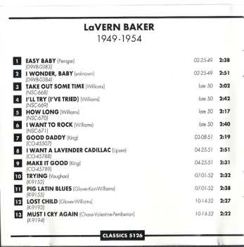 CD LaVern Baker: The Chronological LaVern Baker 1949-1954