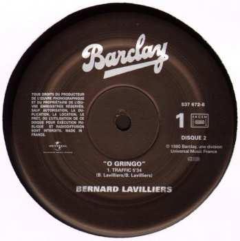 2LP Bernard Lavilliers: O Gringo