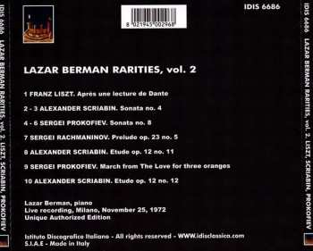CD Lazar Berman: Lazar Berman Rarities Vol. 2