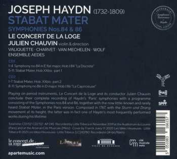 2CD Joseph Haydn: Stabat Mater, Symphonies Parisiennes N° 84 & N° 86