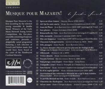 CD Le Jardin Secret: Musique Pour Mazarin! - Qui A Le Coeur A Tout