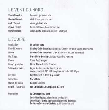 CD Le Vent Du Nord: Territoires