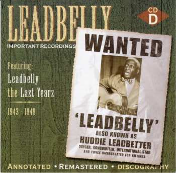 4CD/Coffret Leadbelly: Important Recordings 1934 - 1949