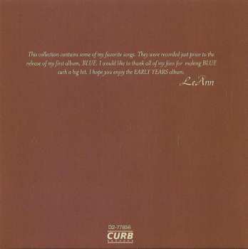 CD LeAnn Rimes: Unchained Melody / The Early Years