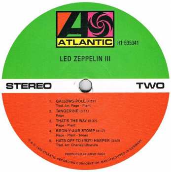 2LP Led Zeppelin: Led Zeppelin III DLX